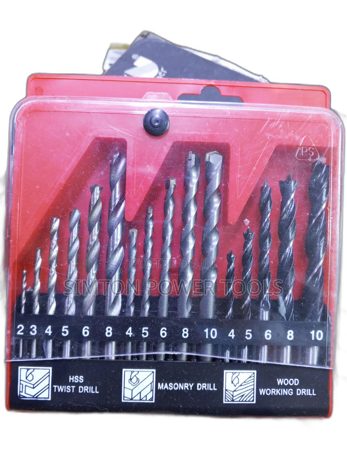 15-Piece Multi Purpose Drill Bit Set