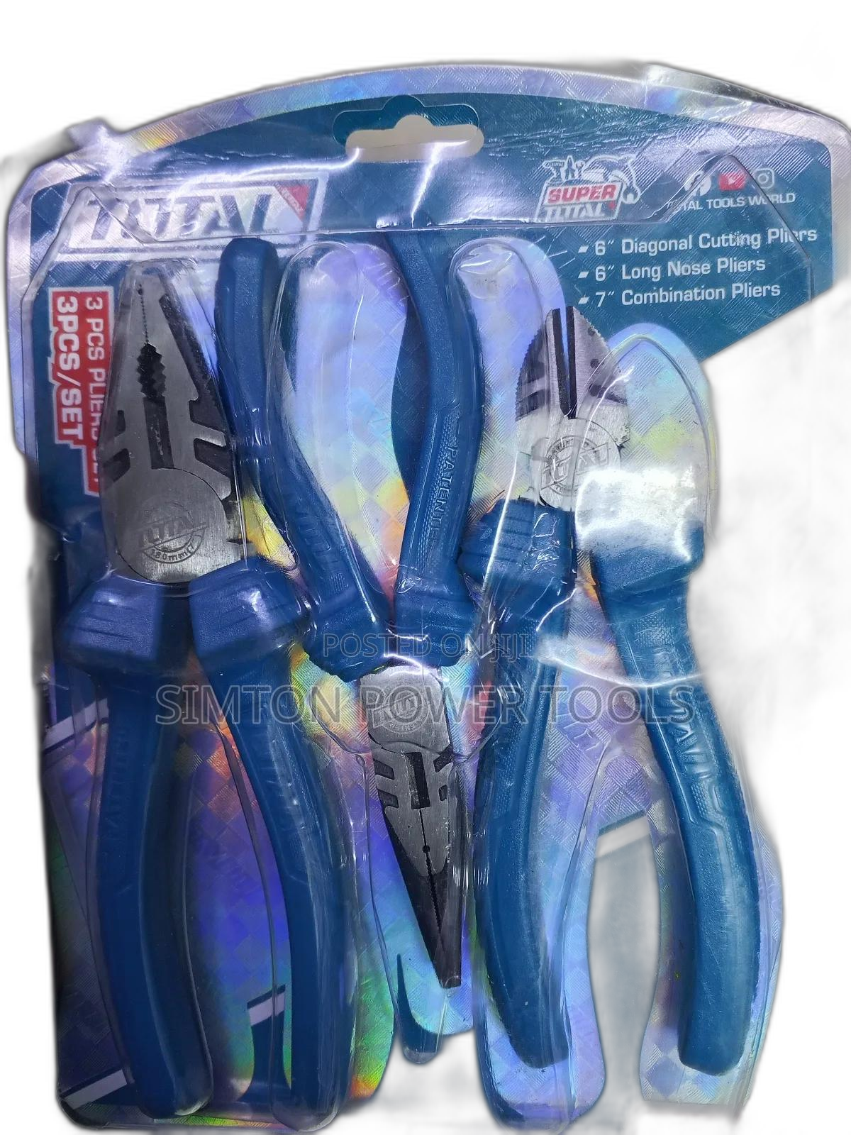 Industrial 3pc Pliers Set Total
