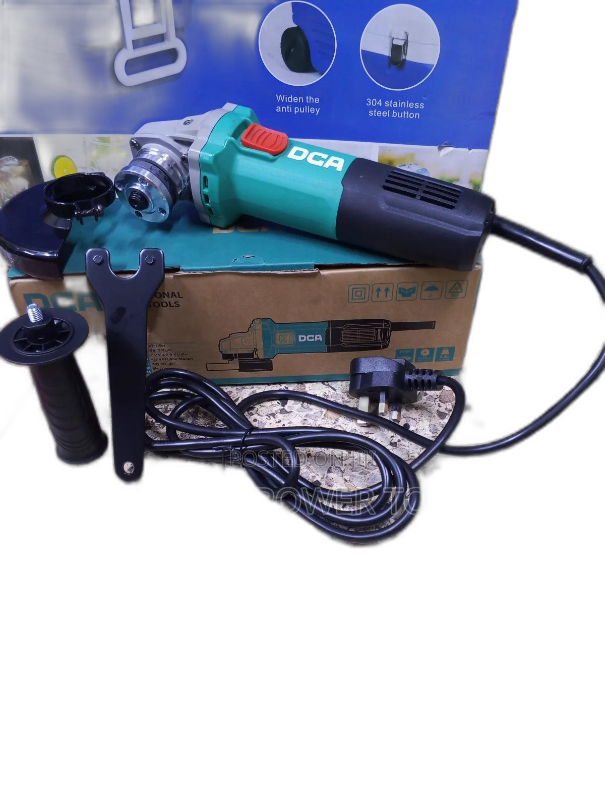 Electric Dca 4.5" Angle Grinder 750w