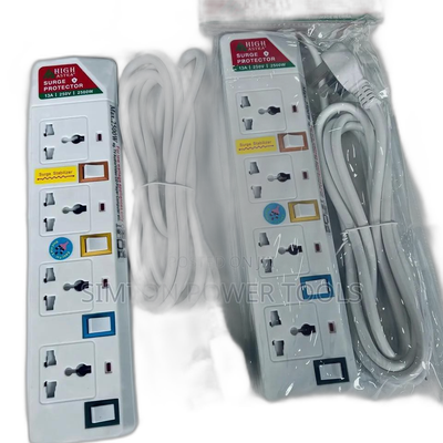 High Astra 4-Way Surge Protector Extension Sockets.