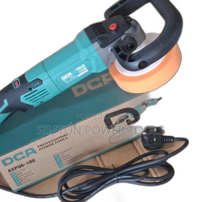 DCA ASP06-180 Professional Power Tools Angle Polisher/Buffing Machine.