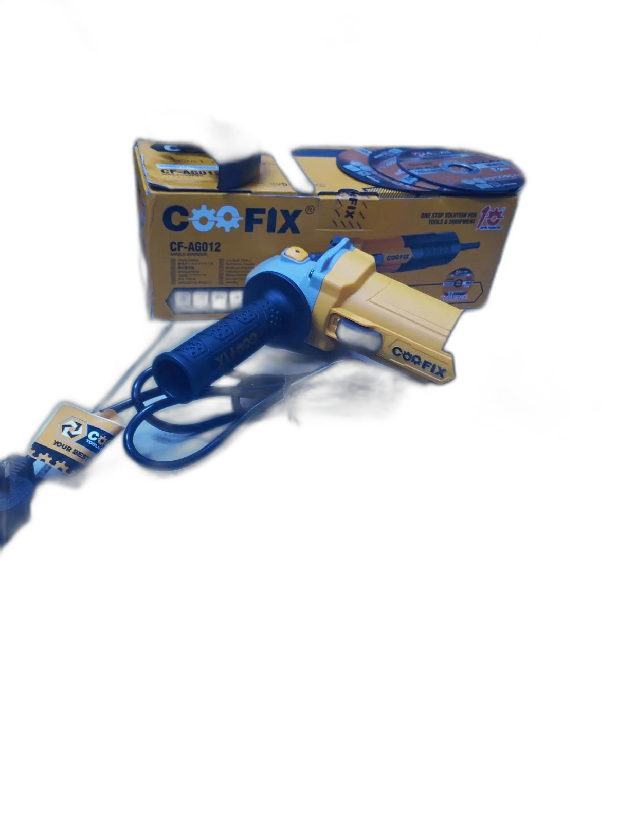 Industrial Coofix Angle Grinder 4" With 3 Free Cutting Discs