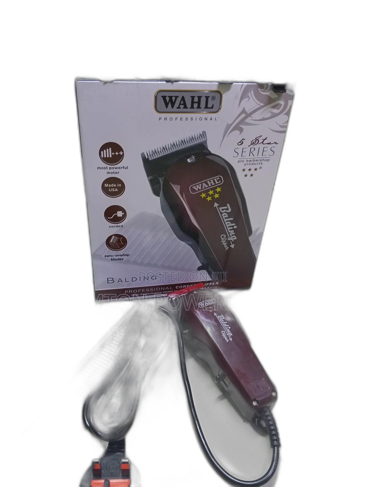 Heavy-Duty Corded Wahl Balding Clipper