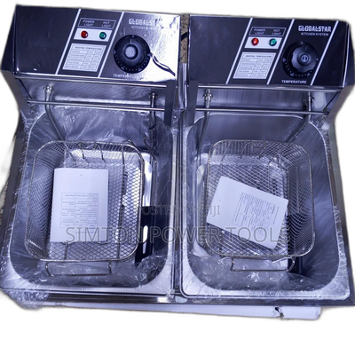 Electric Double Deep Fryer 6+6 Litres