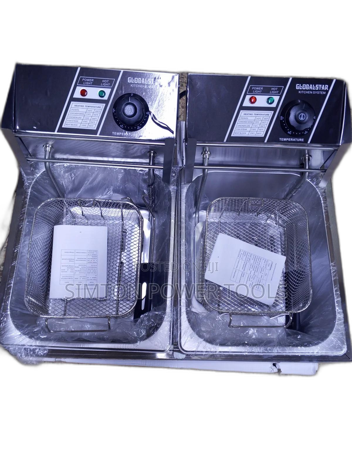 Electric Double Deep Fryer 6+6 Litres
