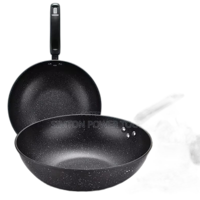 Non-Stick Granite Deep Frying Wok Pan With a Durable Granite