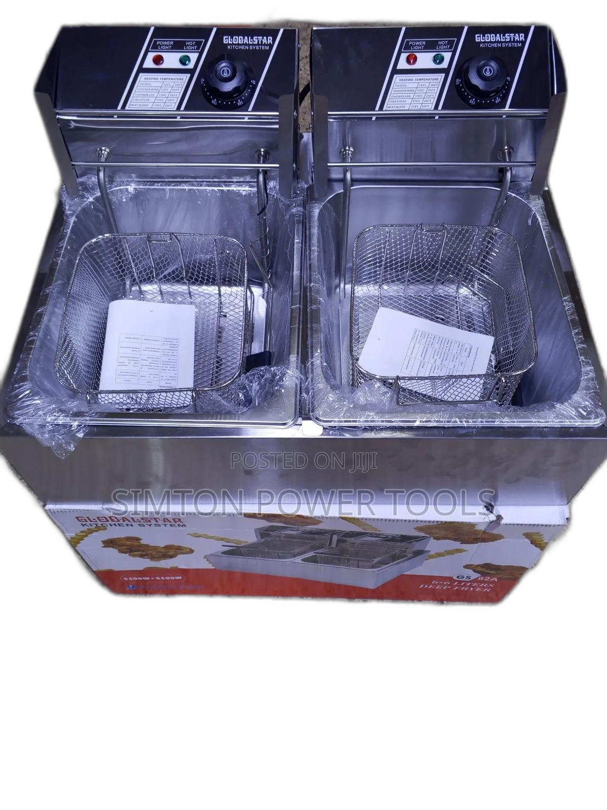 Global Star Electric Deep Fryer Double 6+6 Litre