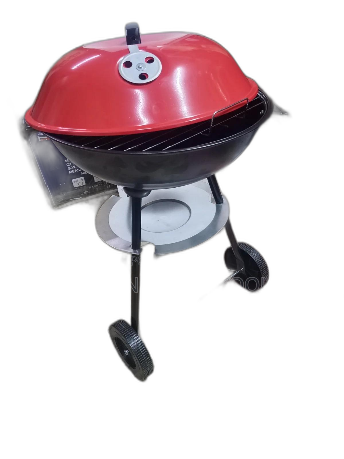 17" Kettle Trolley BBQ Charcoal Grill-Portable Outdoor Grill....