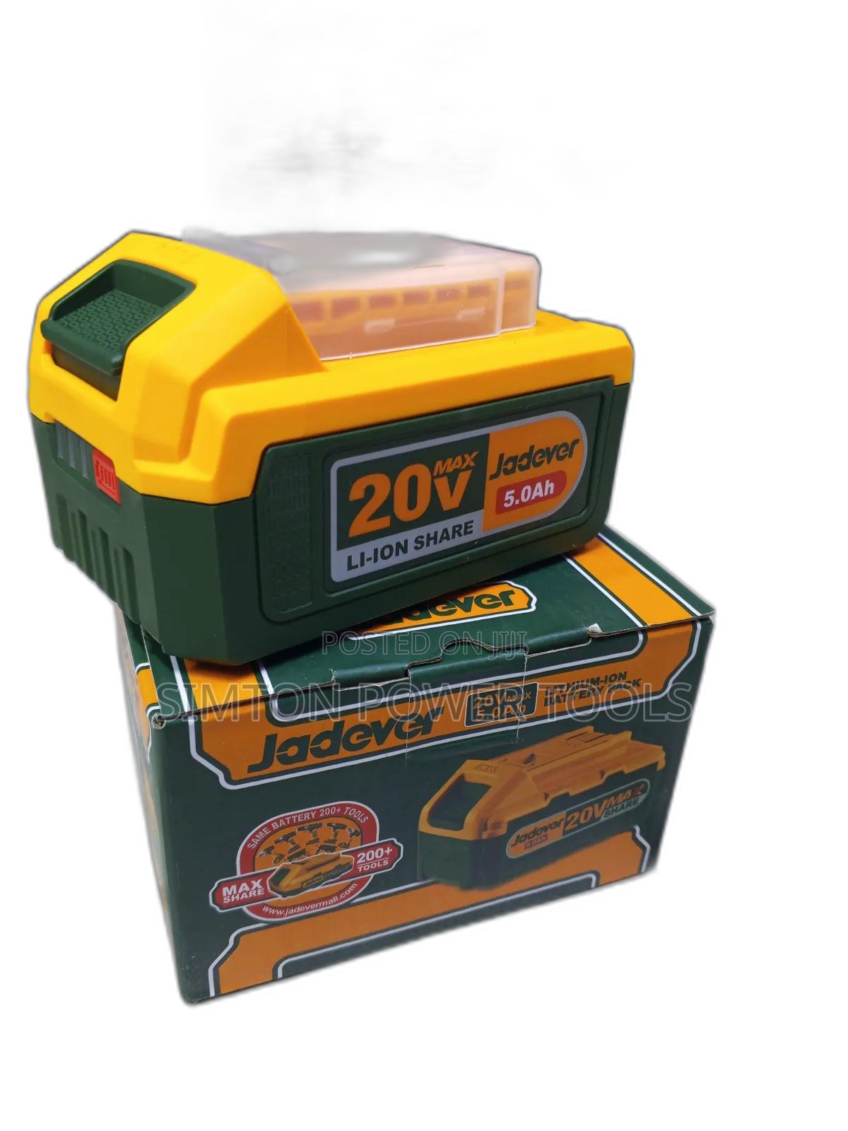 20v 5.0ah Rechargeable Jadever Lithium Ion Battery