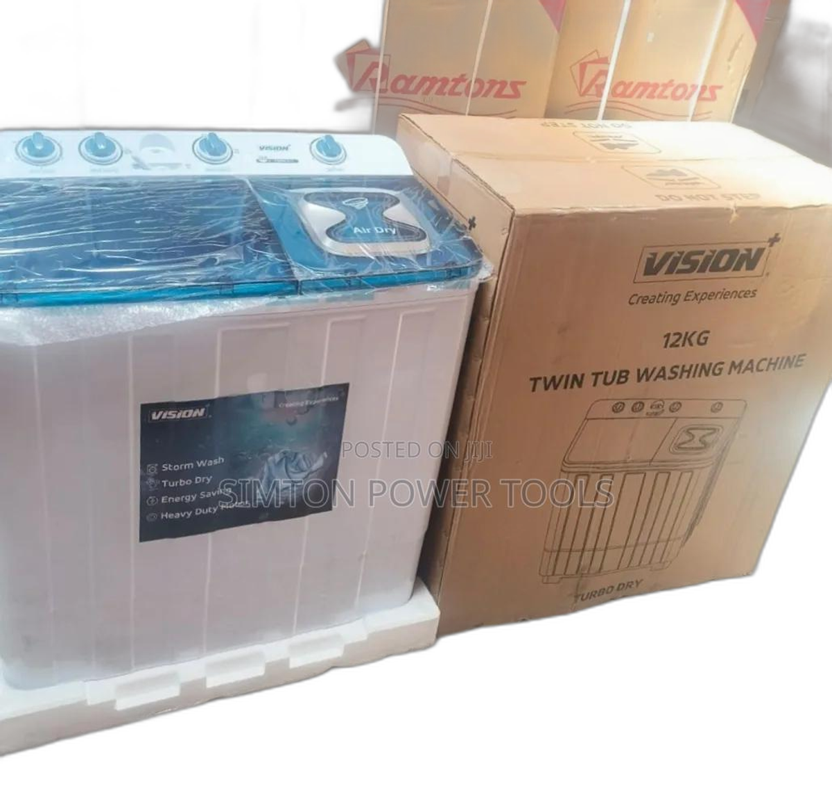 Vision 12KG Twin Tub Washing Machine