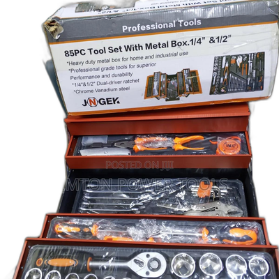 85-Piece Professional Tool Set With Metal Box