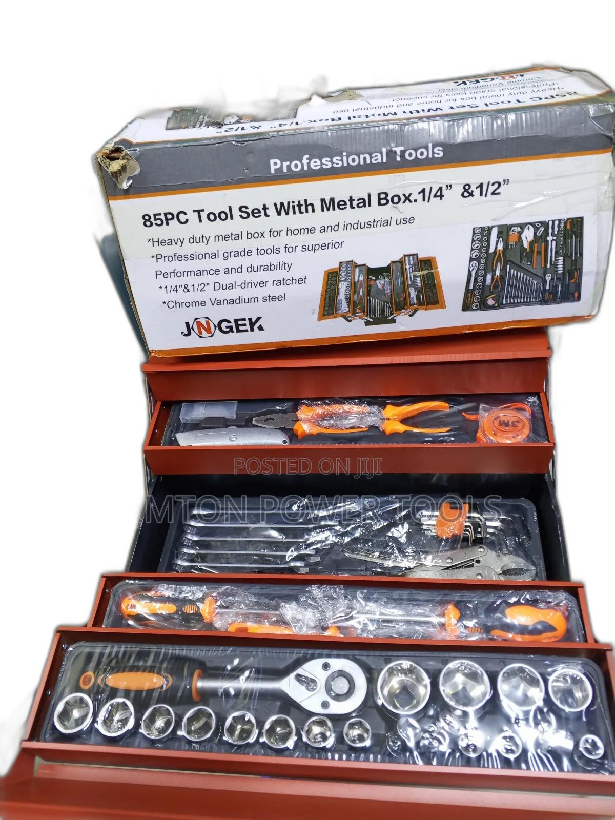 85-Piece Professional Tool Set With Metal Box