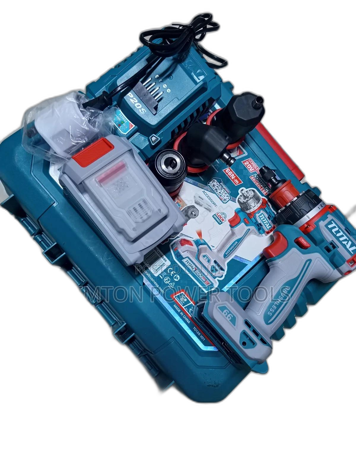 Total Cordless MultiHead Brushless Drill 66N.m
