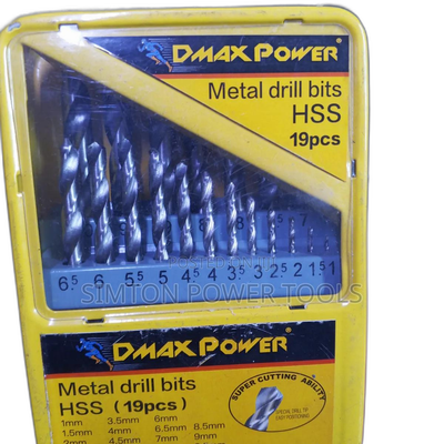 19pc Dmax Power Metal Drill Bits
