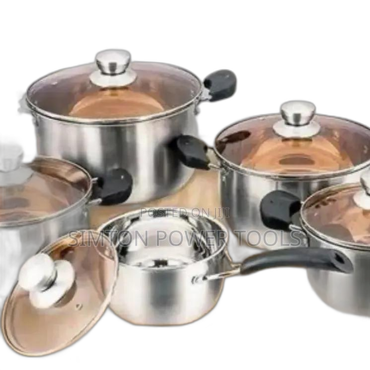 Smart Raha Life 10-Piece Induction Stainless Steel Cookware Set