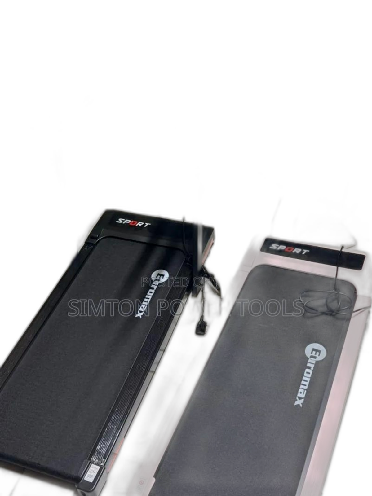 Euromax Foldable Walking Pad Treadmill With Incline Handrails,