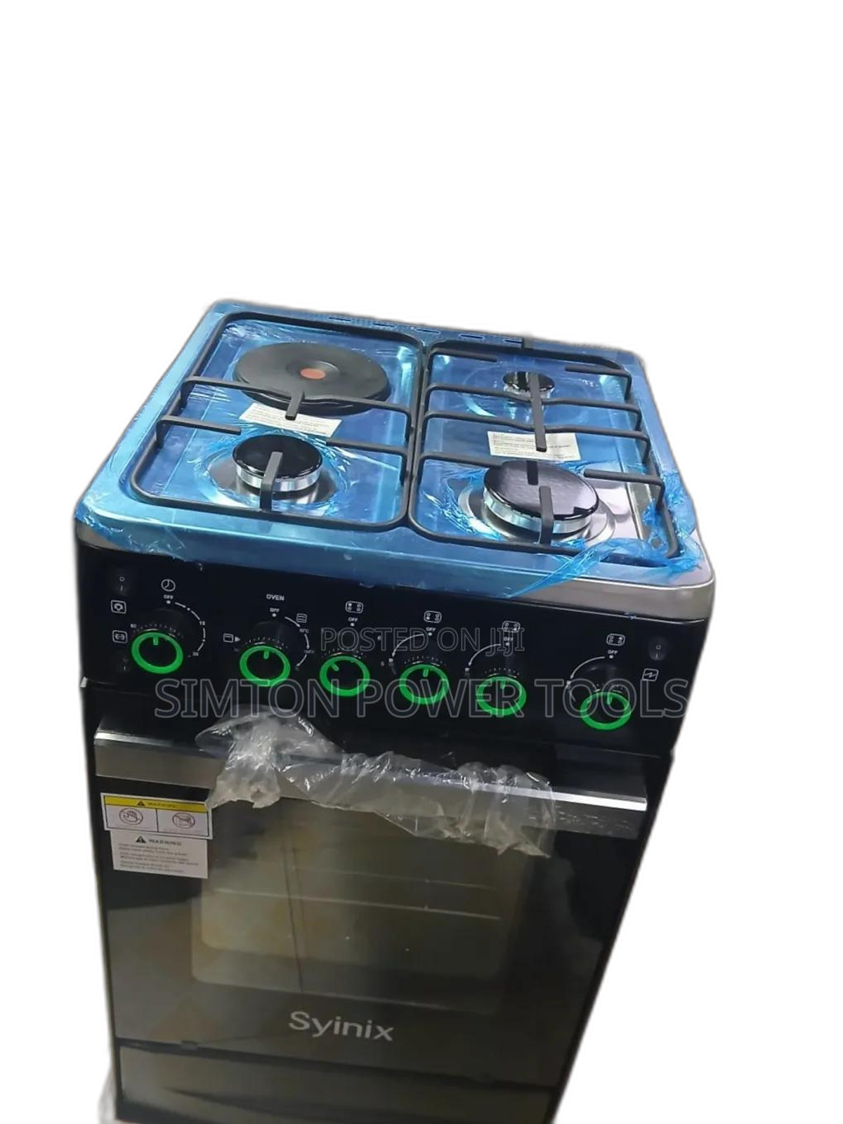 Syinix 50by55 3+1 Standing Cooker 
With Electric Oven