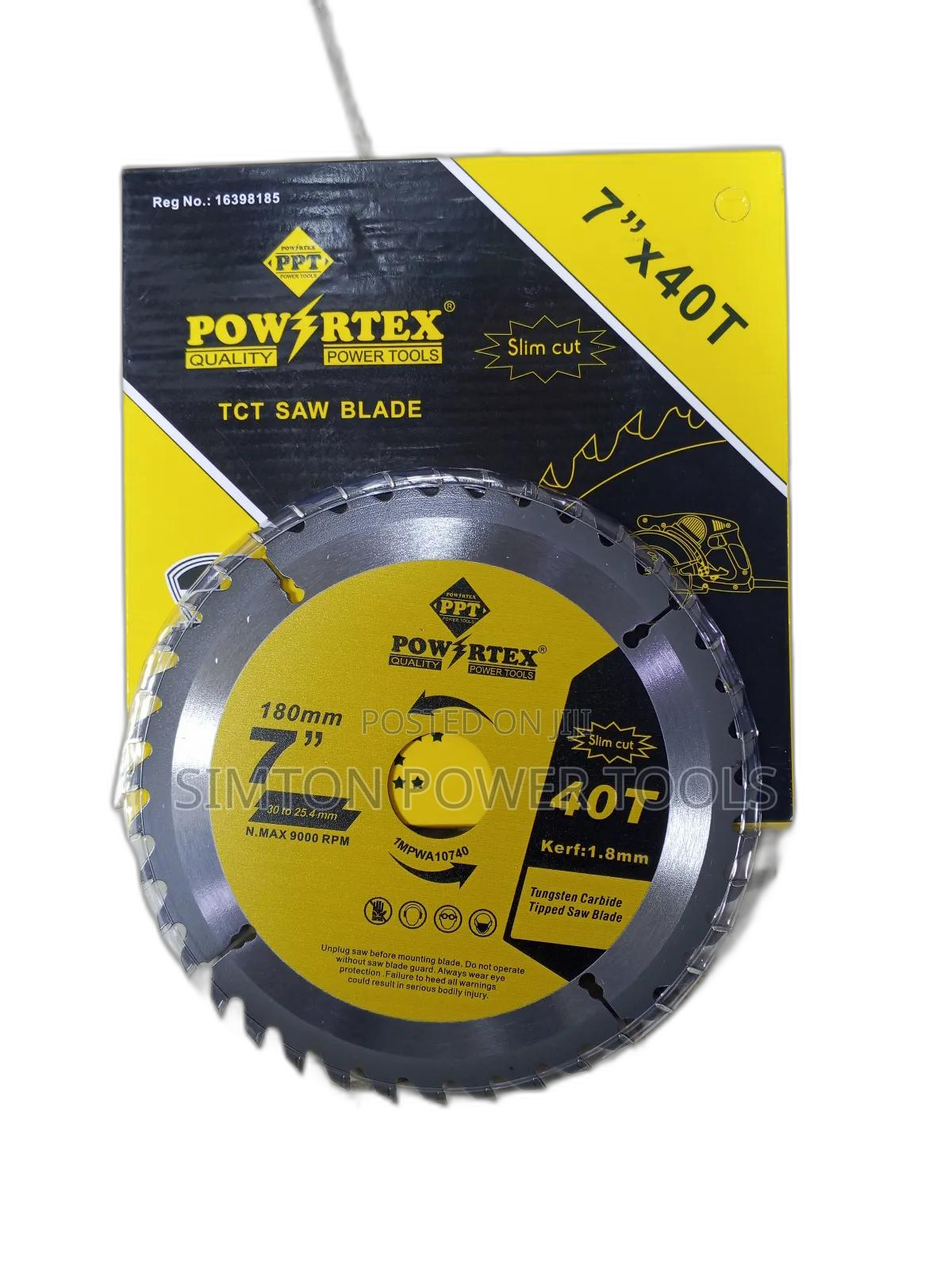 Powertex TCT Saw Wood Blade 7 Inch 40t