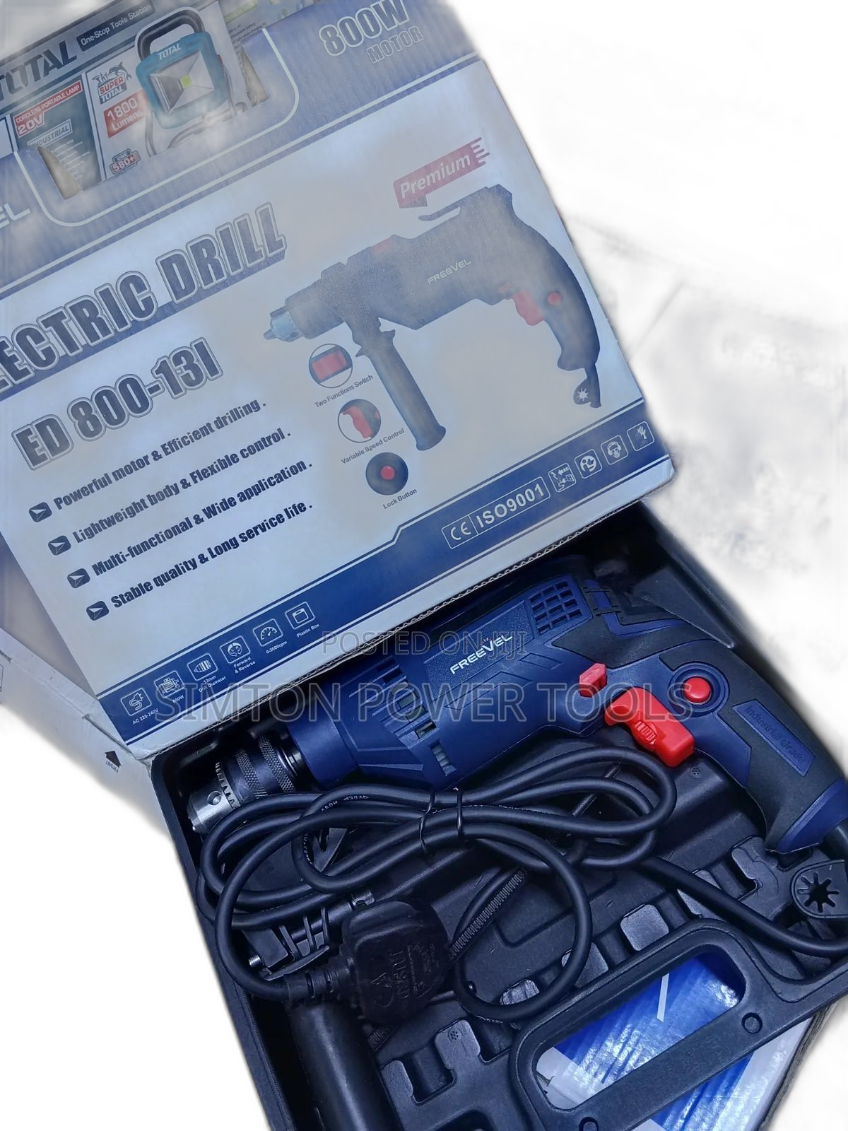 Maxmech Heavy-Duty 800W Electric Impact Drill