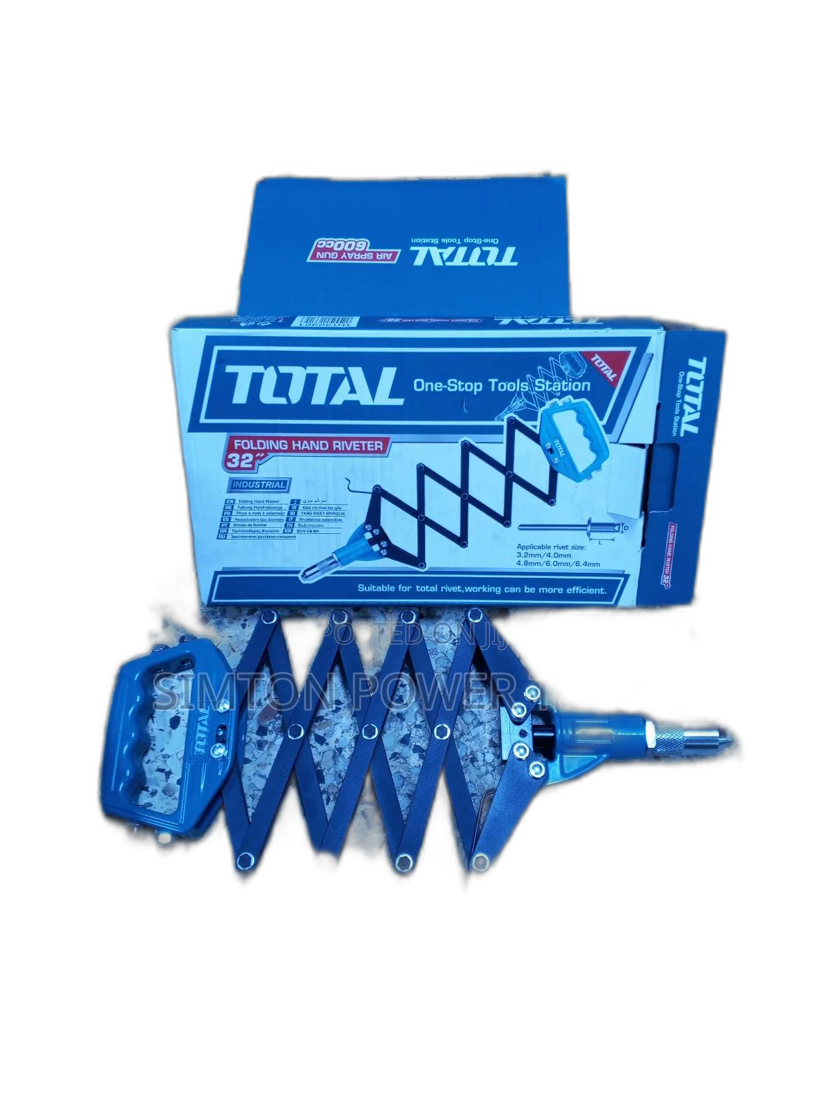 32" Folding Hand Riveter Total