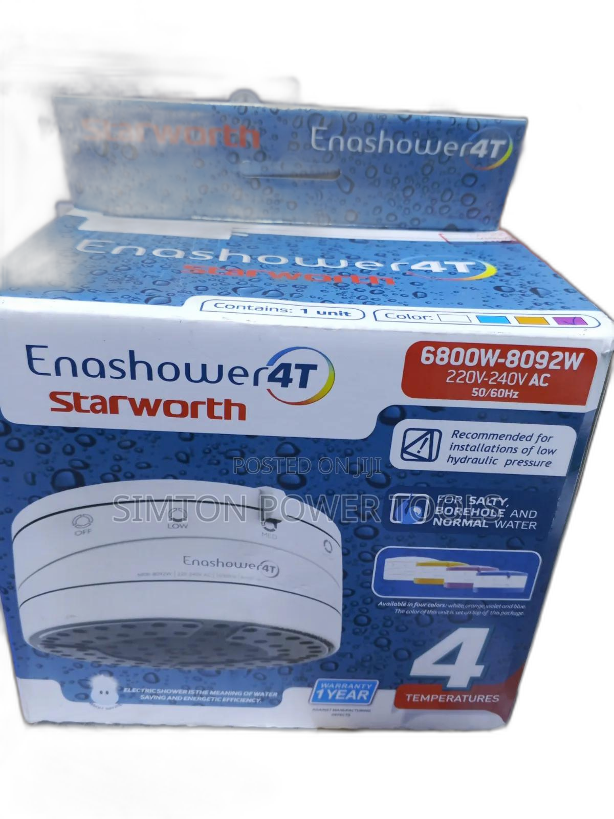 Starworth Electric Enashower 4t