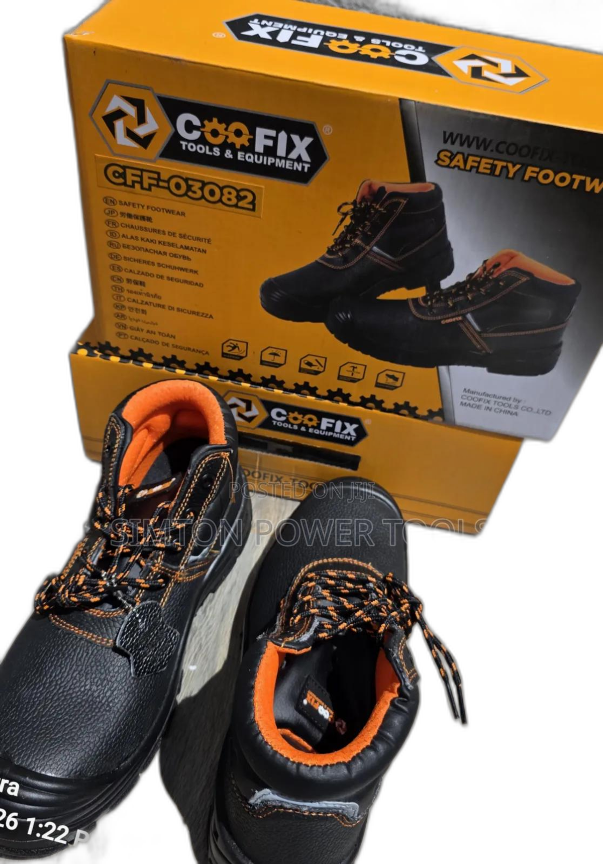 ASHION Steel-Toe Safety Work Boots for Men & Women