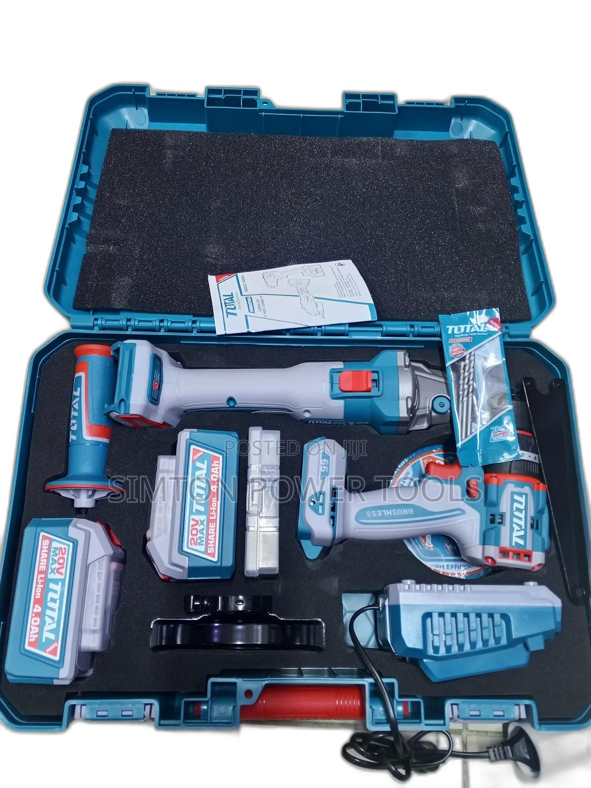 Rechargeable Total Impact Wrench Drill Set