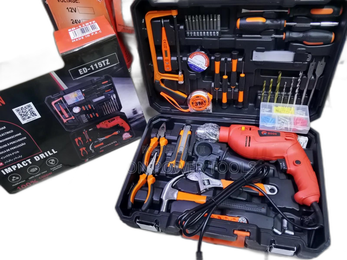 117pcs Edon Electric Drill Set
