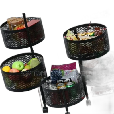 Storage Rack 5-Layer Round Multipurpose Storage