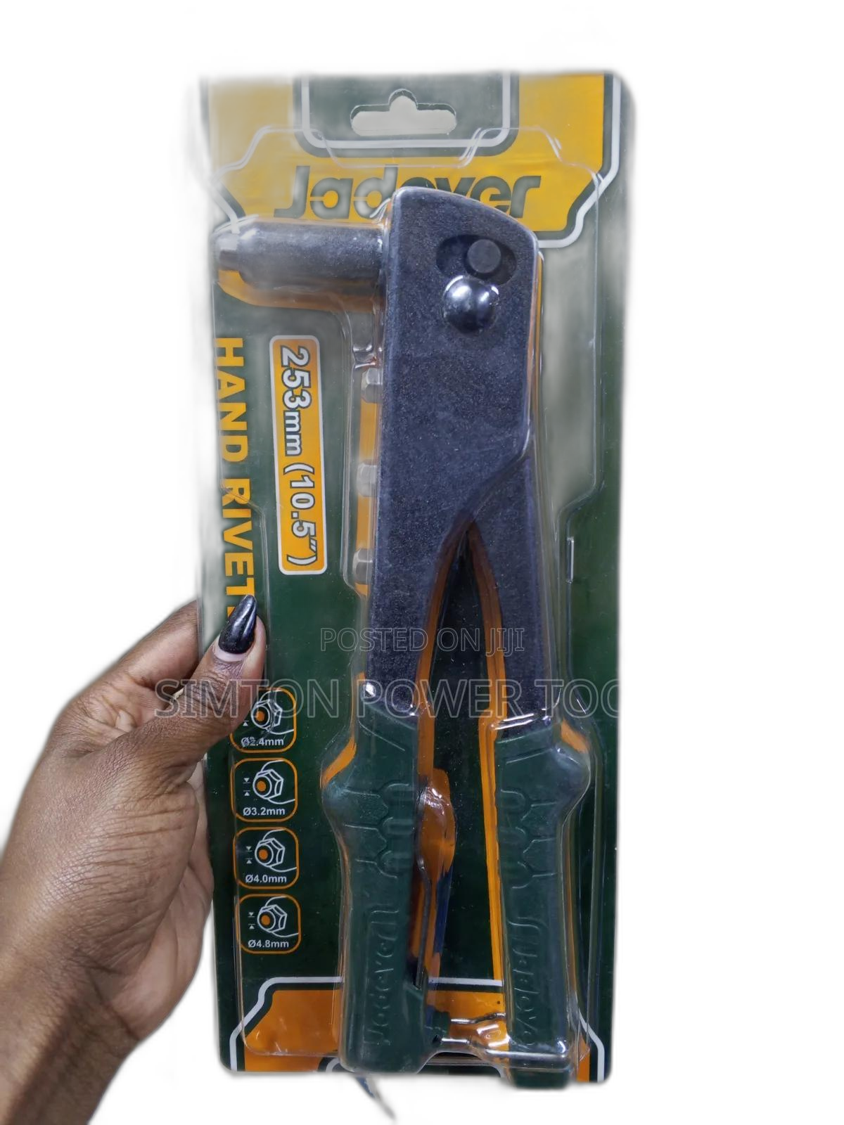 10.5" Jadever Manual Hand Riveter 253mm