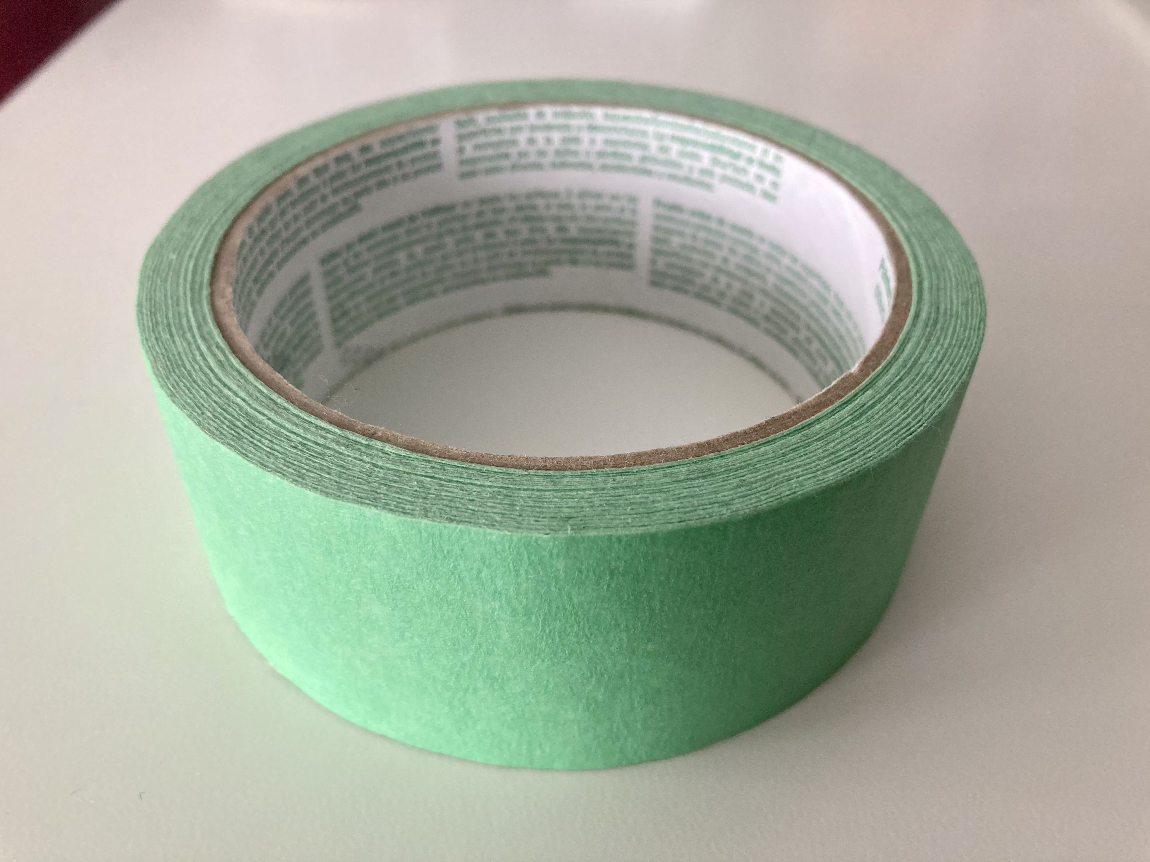 Green Painters Tape 2 Inch Wide, Medium Adhesive Green Masking