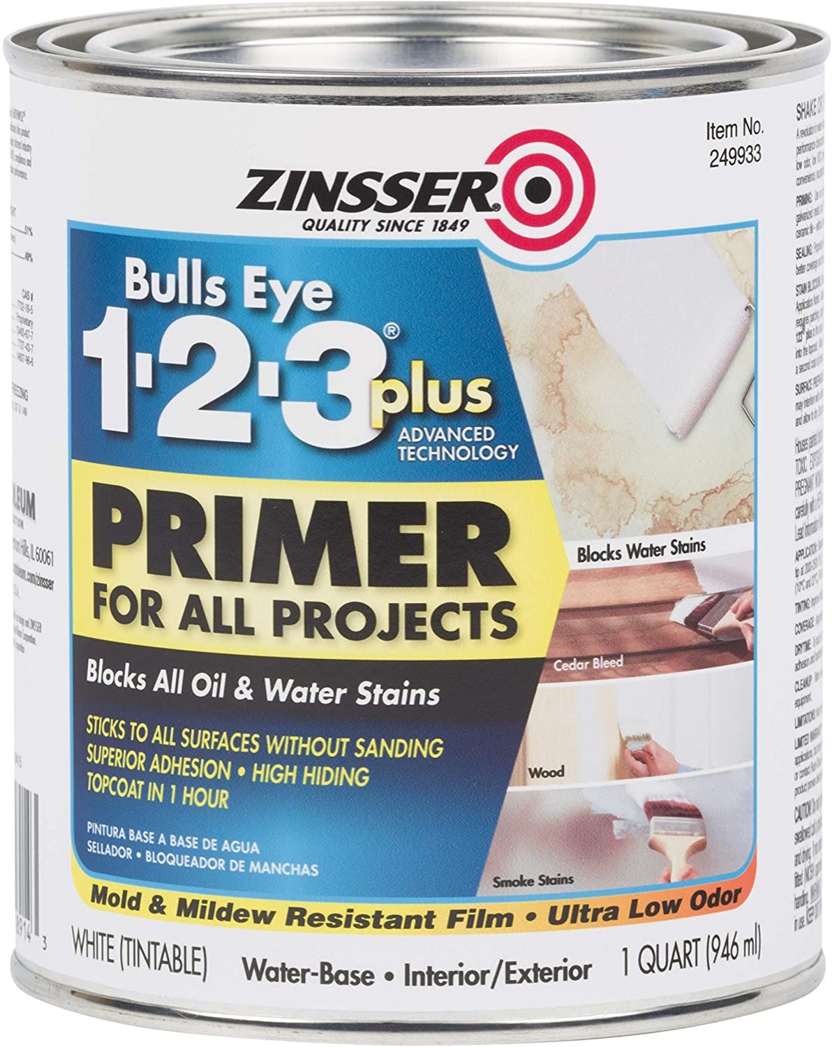 Zinsser Bulls Eye 1-2-3 Plus Primer Can