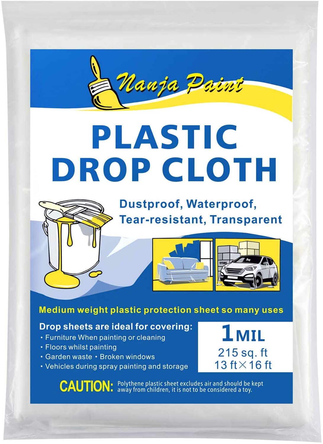 Nanja Paint Plastic Drop Cloth