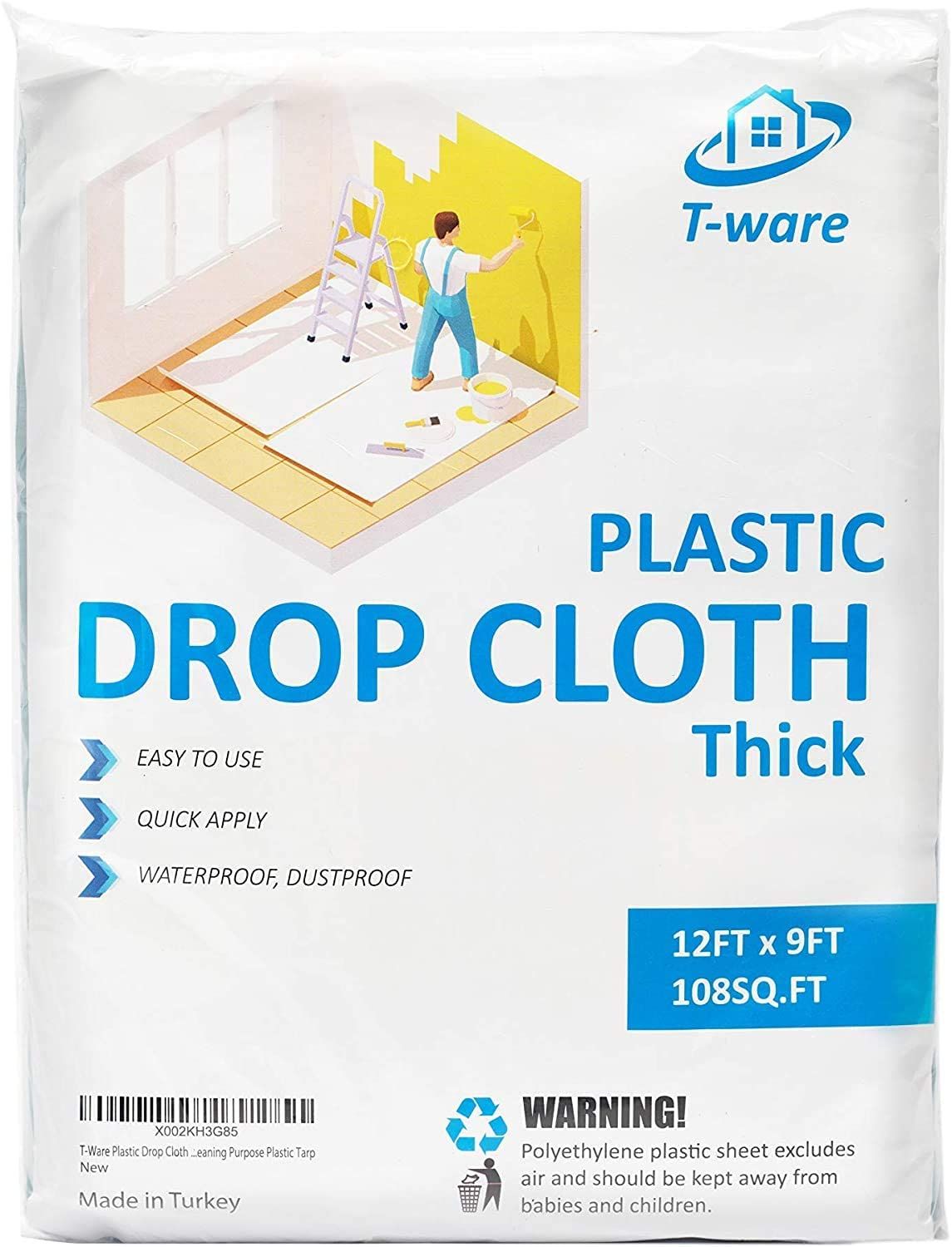 T-Ware Thick Plastic Drop Cloth