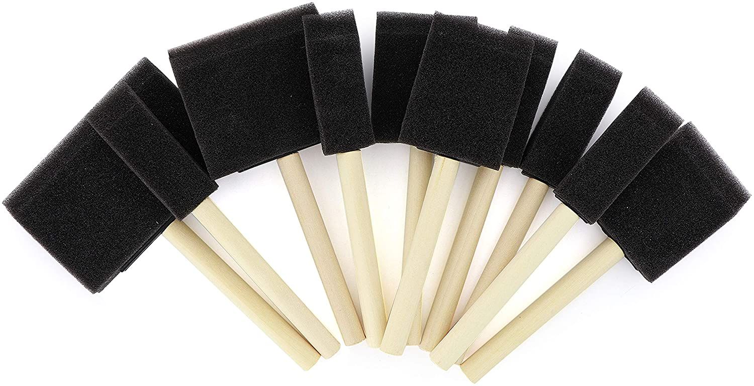 Bates- Foam Paint Brushes, 26 Pack, 1 Inch, Sponge Brushes, Sponge