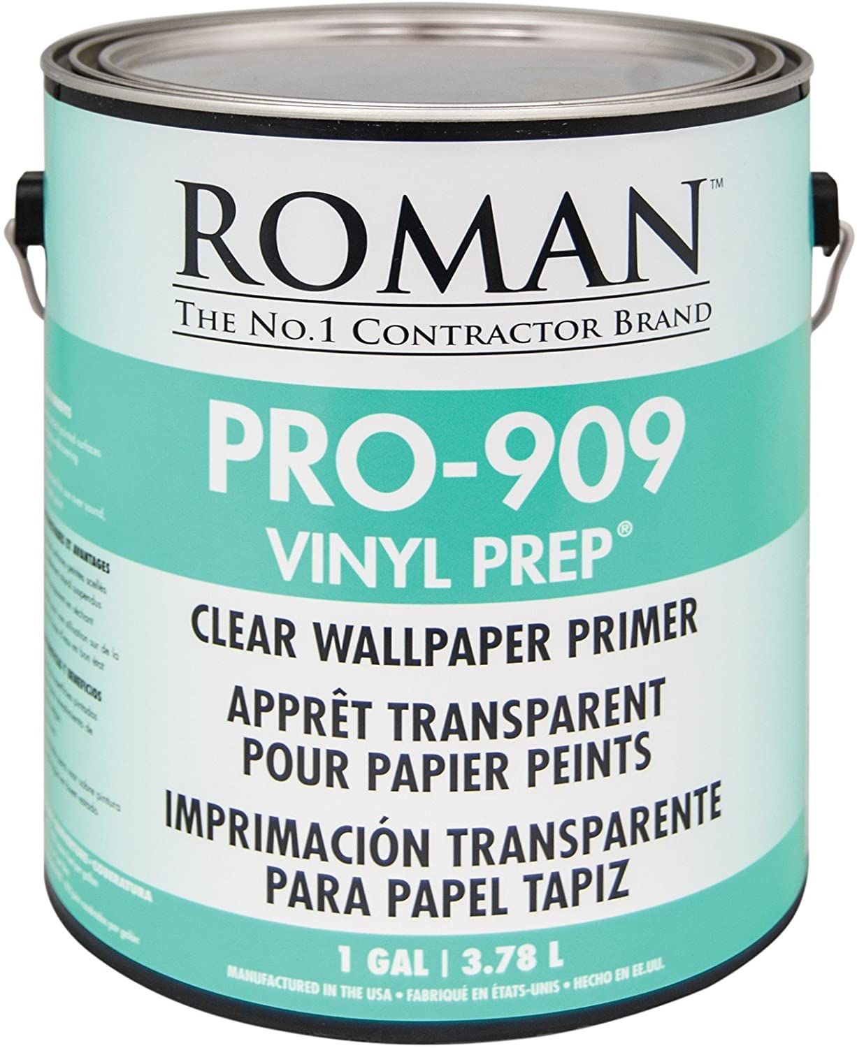 ROMAN PRO-909 Vinyl Prep Clear Wallpaper Primer 1 Gallon Can