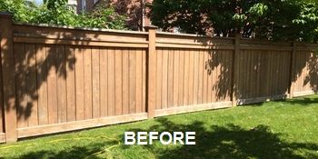 Fence Staining Before Image