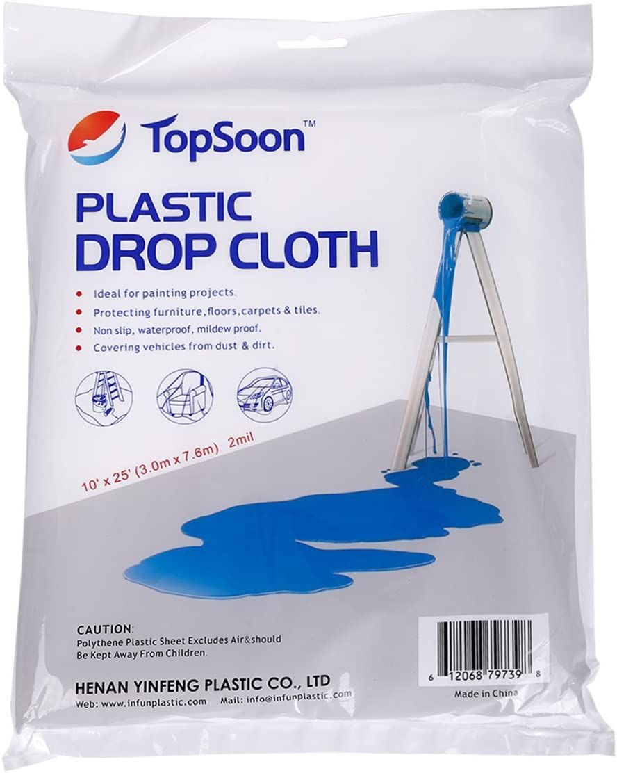 TopSoon Plastic Drop Cloth