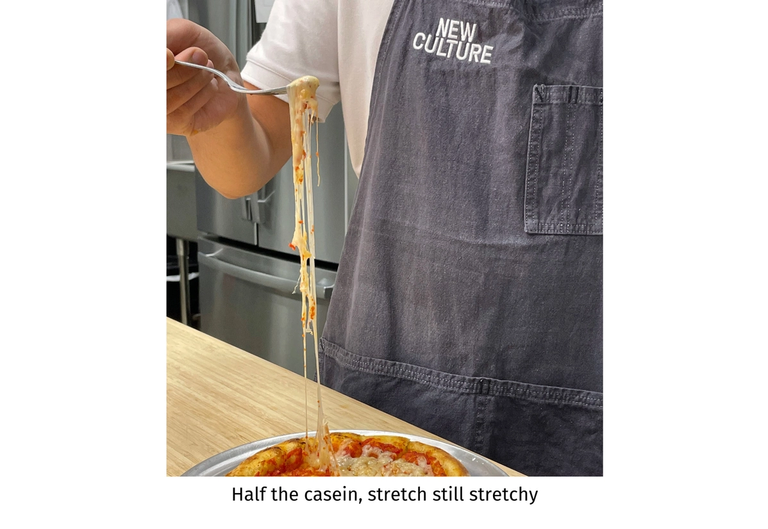A New (Culture) mozzarella: less animal-free casein, same great stretch