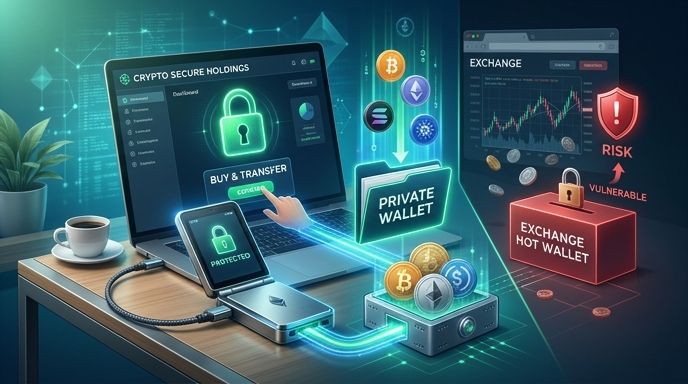 Screenshot of Warum Sie Krypto in eine private Wallet kaufen müssen