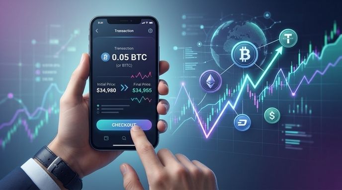 Screenshot of Warum sich Kryptopreise beim Checkout ändern: Slippage vermeiden