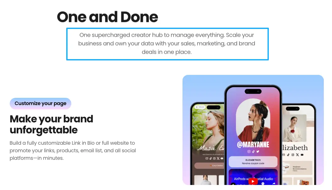 Discover customizable link in bio hub designs in our detailed Beacons vs Stan Store feature matchup.