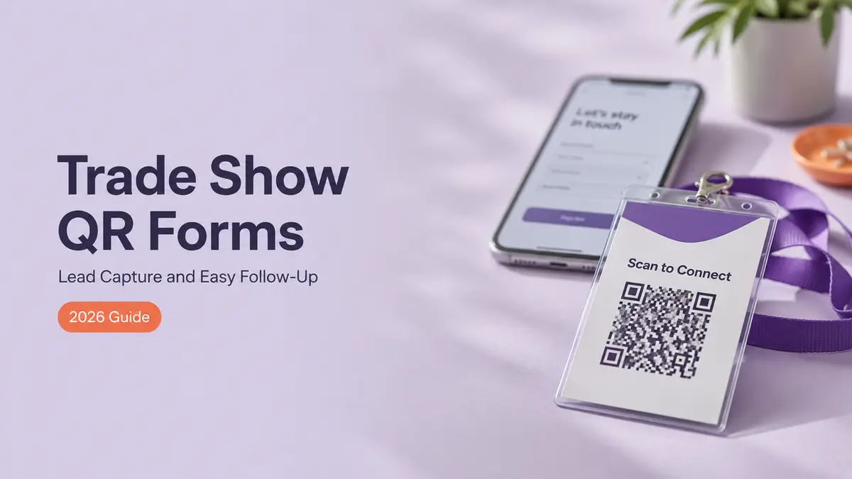 2026 guide on using a trade show lead form template with QR codes for efficient lead capture and fast follow-ups.
