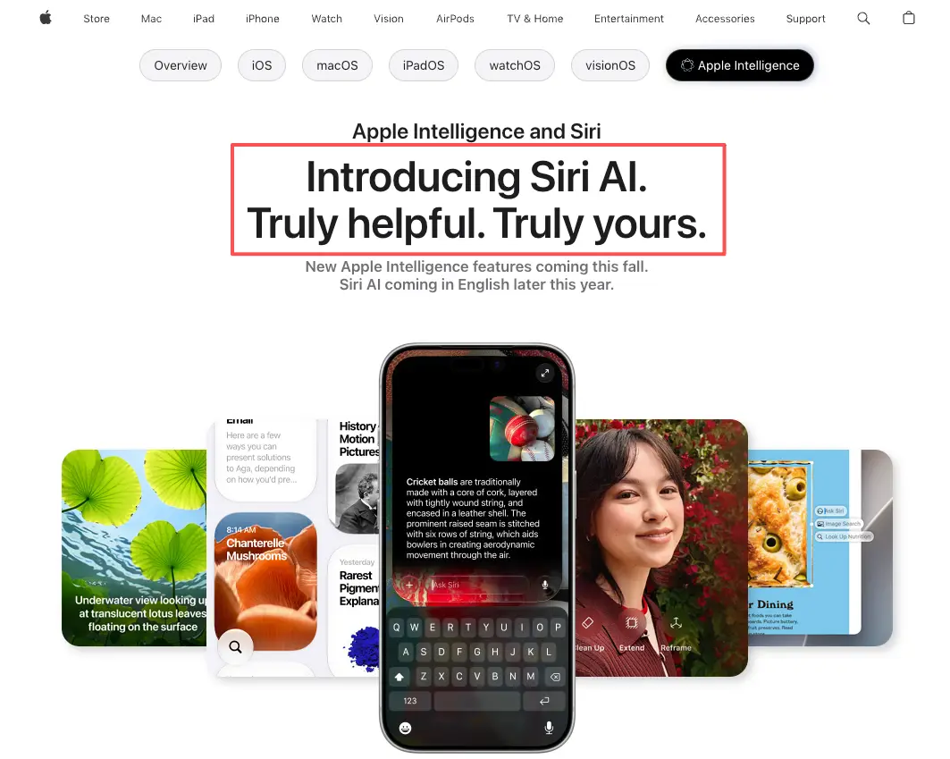 Apple's official introduction to the new Apple Intelligence features. Join the siri ai waitlist to try these updates.