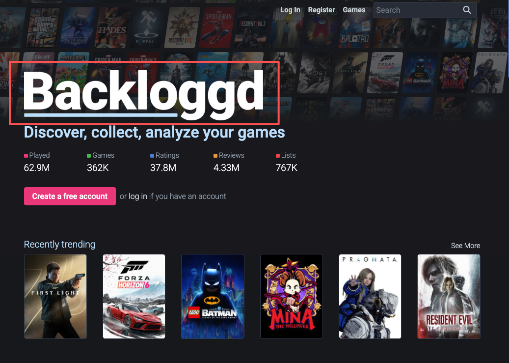 Discover and collect games on Backloggd to track stats and beautifully showcase library data on your gamer profile page.