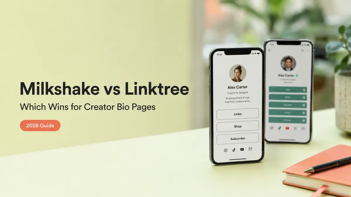 Discover the ultimate Milkshake vs Linktree comparison guide for creator bio pages.