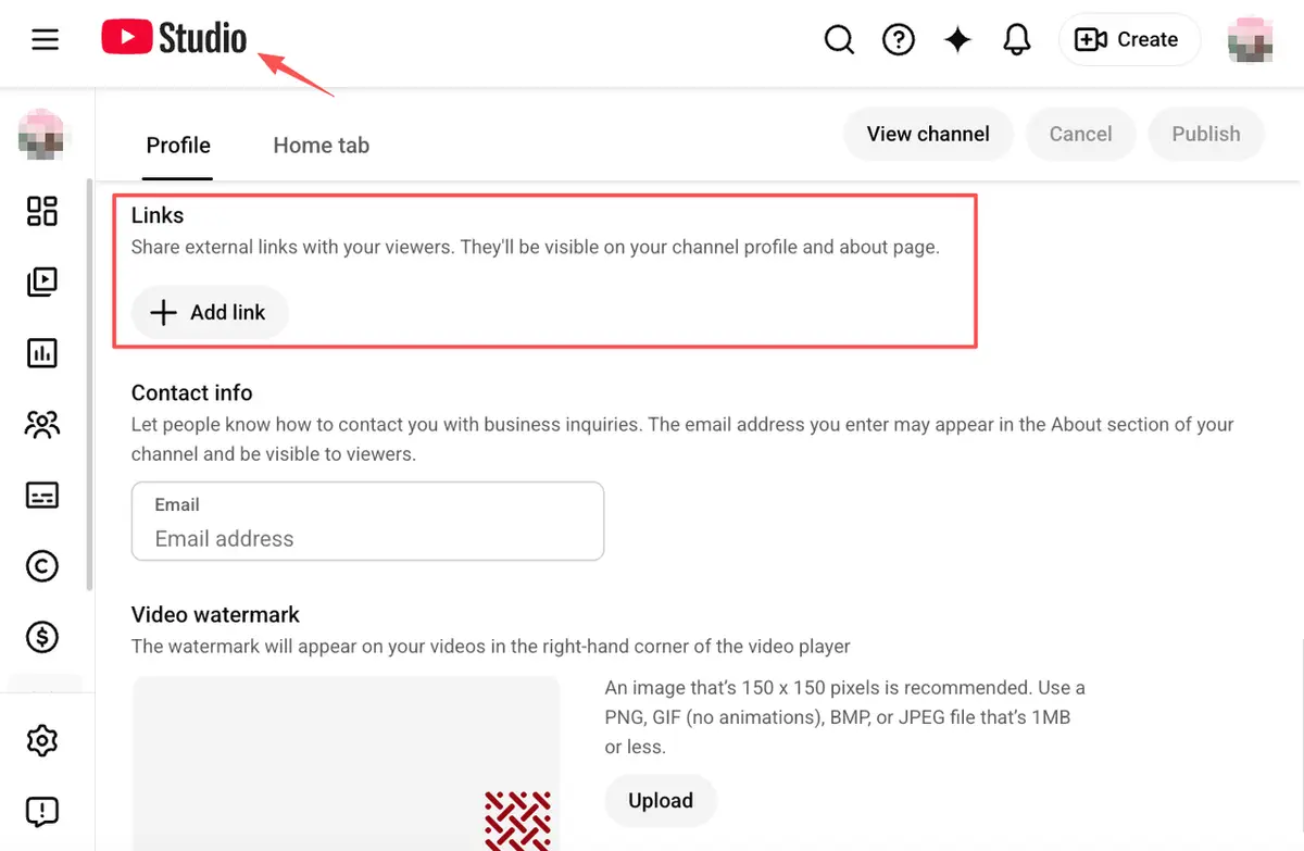 Learn where to paste your link after deciding between Beacons vs Stan Store for your channel bio.