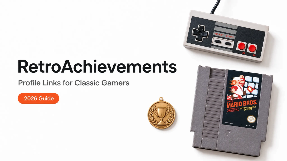 A 2026 guide for classic gamers on how to set up and share your retroachievements profile links online.
