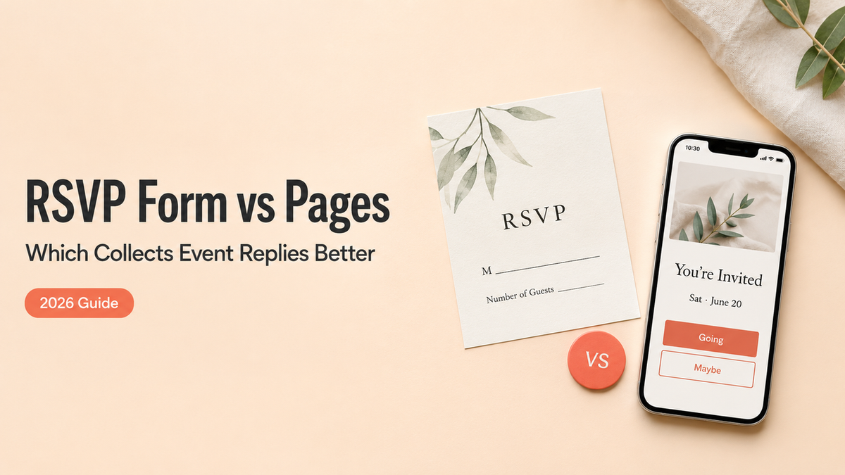 Compare physical cards vs digital pages using a google form rsvp template to collect event replies efficiently in 2026.
