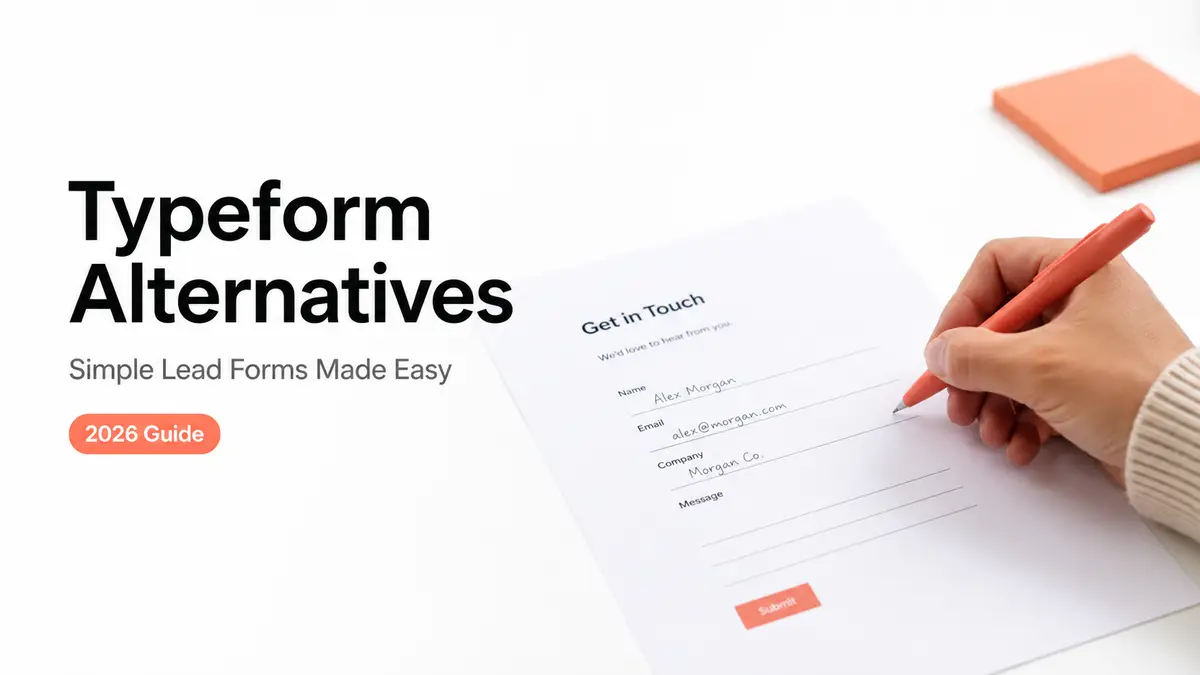 Explore top typeform alternatives in our 2026 guide, featuring simple lead forms to capture user data effectively.